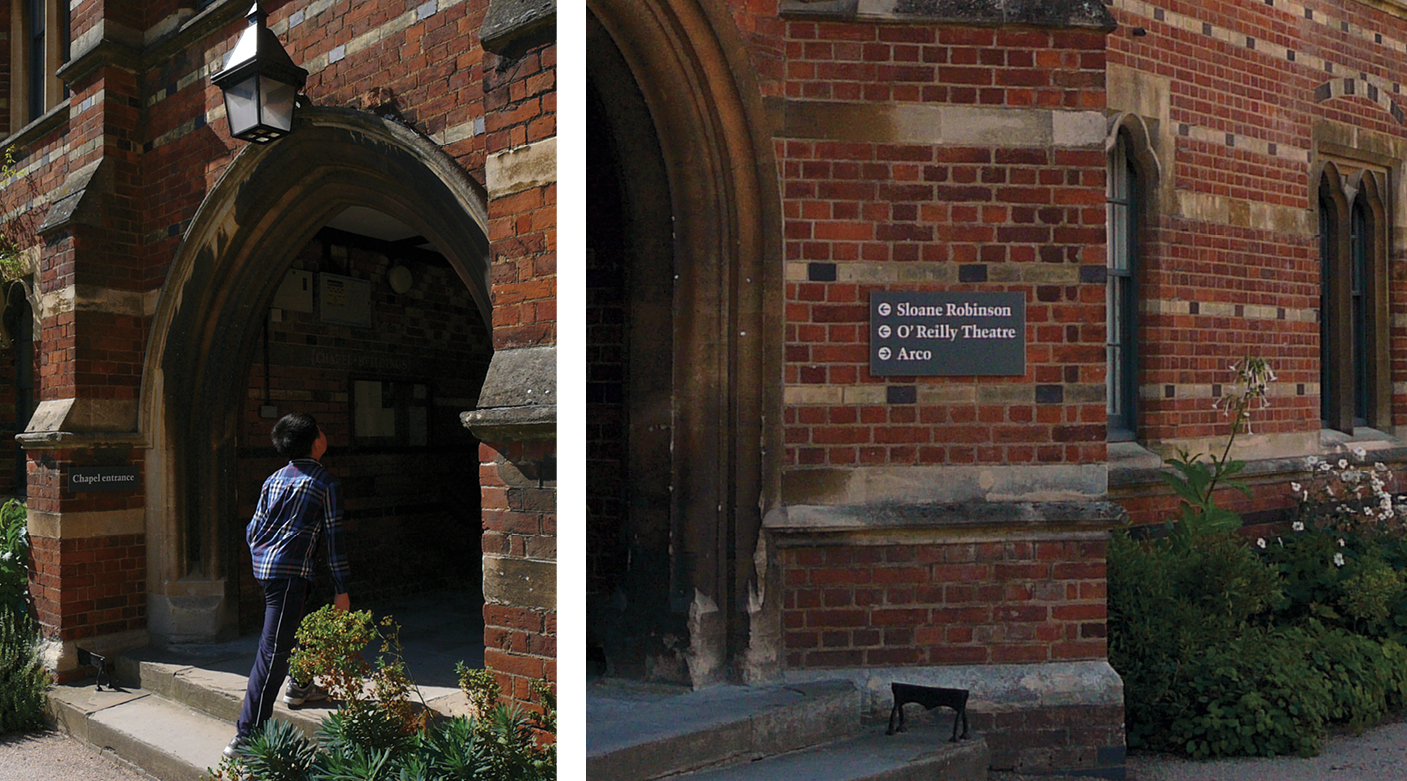 Keble College signage