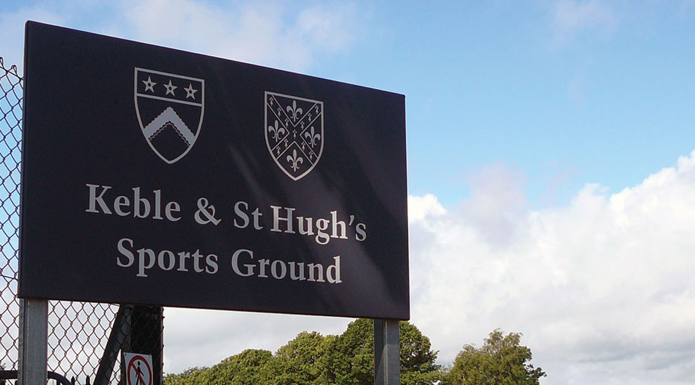 Keble College signage